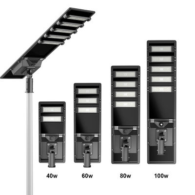 SMD5050 โซลาร์ LED Street Light เซ็นเซอร์การเคลื่อนไหว ระยะไกล 60 วัตต์ โซลาร์สตรีท ไลท์