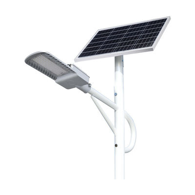 60w ระยะไกลการควบคุมแสงอาทิตย์ที่ใช้พลังงานสวนแสงสว่าง LED ดับ To Dawn Street Light