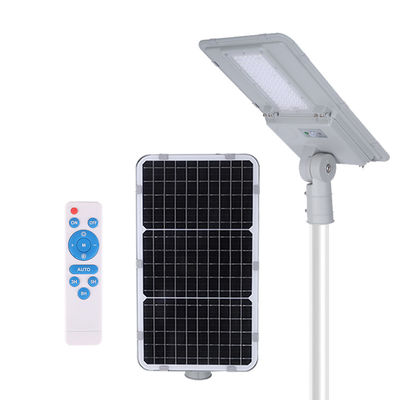 100W Ip65 โซลาร์ LED Street Light พร้อมรีโมทคอนโทรลการหมับอัตโนมัติ
