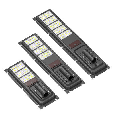 ไฟถนนพลังงานแสงอาทิตย์พร้อมเซ็นเซอร์ตรวจจับความเคลื่อนไหว 6 เมตร พร้อมไฟ LED แบบ All-in-One สำหรับไฟสวนในบ้าน