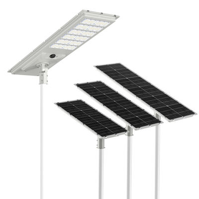 180lm / W Ip65 ผสมรวมทั้งหมดในหนึ่ง LED โซลาร์สตรีท ไลท์ ด้วยกว้างอินเตอร์เฟซโพลมอนท์ 60/76 มิลลิเมตร