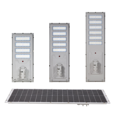 ไฟถนนพลังงานแสงอาทิตย์ LED กลางแจ้ง IP65 กันน้ำ พร้อมโครงการเซ็นเซอร์อัตโนมัติ