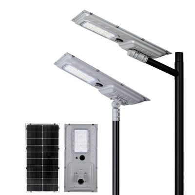 ไฟถนน LED พลังงานแสงอาทิตย์ 180LM/W ประหยัดพร้อมเซ็นเซอร์ตรวจจับความเคลื่อนไหวสำหรับไฟถนนในชนบท
