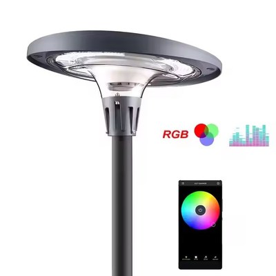 Die-casting Aluminum Solar Powered Rgb Garden Light for Lawn Patio Yard Walkway